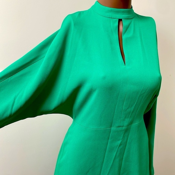 Judith & Charles Montparnasse Dress Spearmint Green Longsleeve High Neck 4 New - Picture 3 of 11
